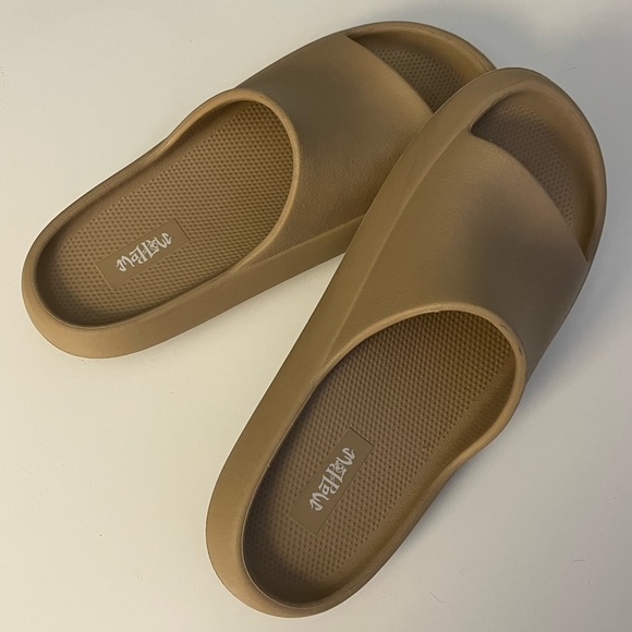 Target | Shoes | Tan Slides From Target Size 7 | Poshmark